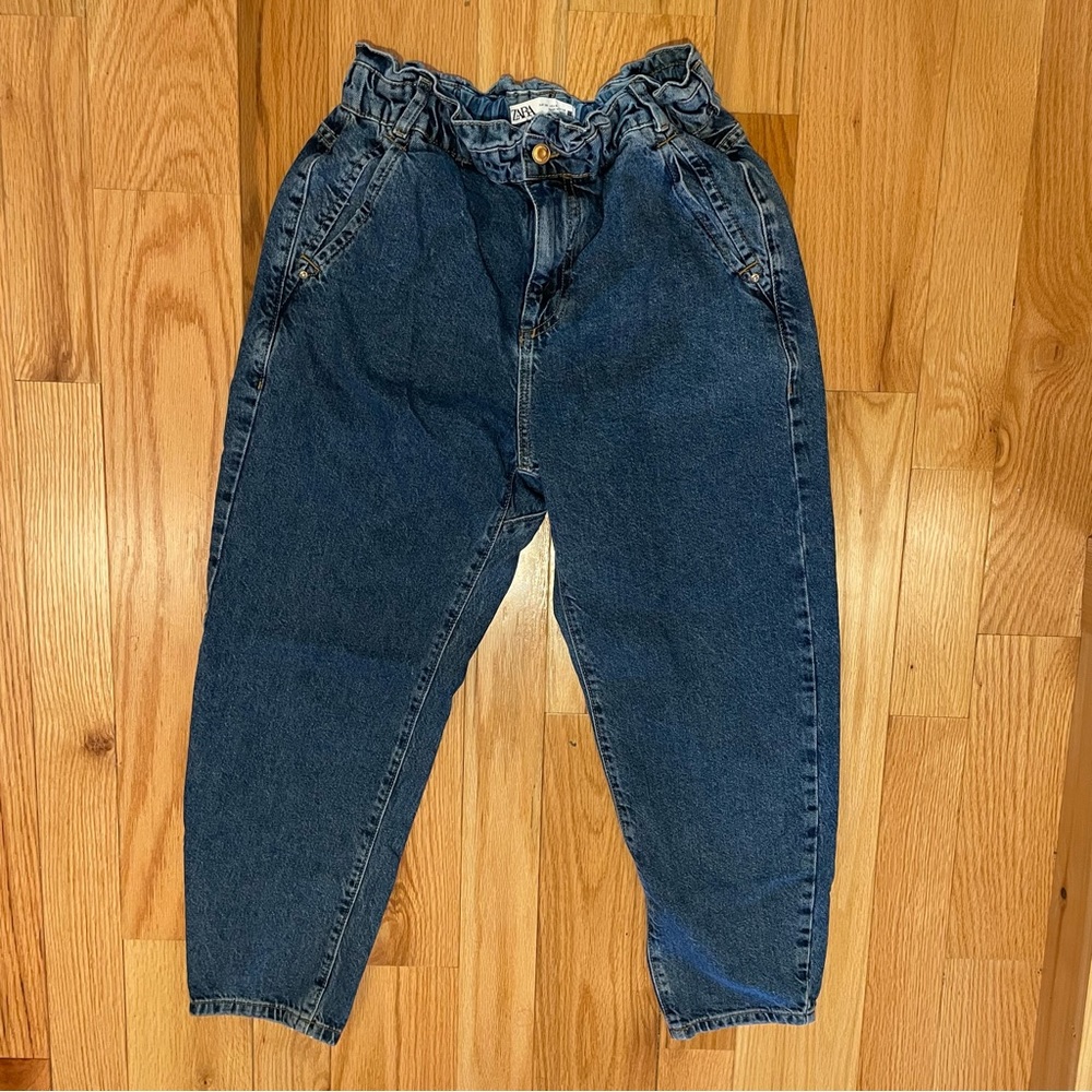 Zara High Waisted Balloon Jeans